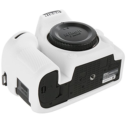 Funda de cámara para Nikon D7500 de silicona blanca miniatura 3