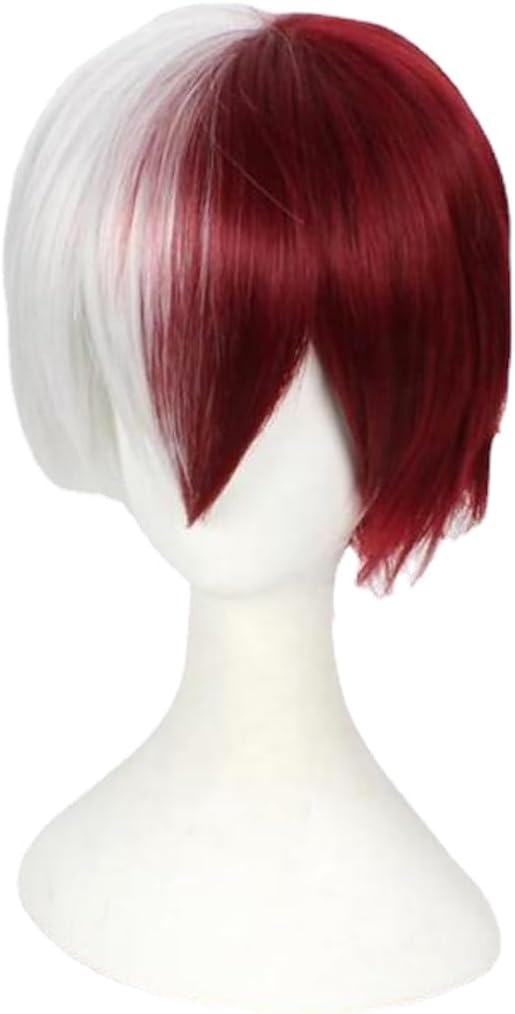 My Heros Academias Todorokis Shotos Anime Cosplay Wig Hair Costume Party Fancy Dress Wigs for Halloween Carnival Costume Party