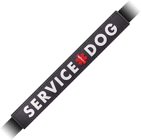 Waterproof Dog Leash Sleeve, Service Dog Dual-Sided Message Wrap, 1-Pack