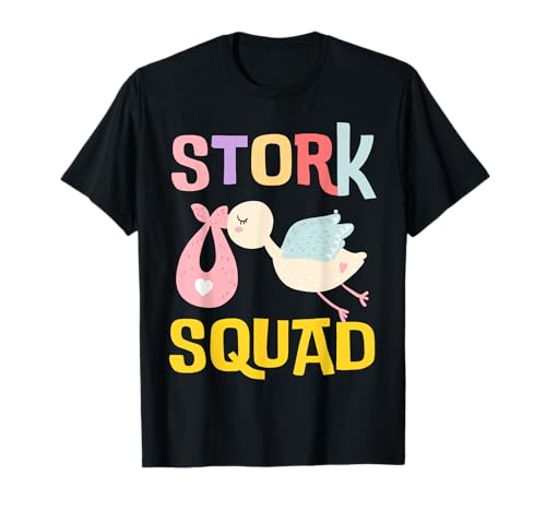 Labor Stork Squad Parto y parto que combinan el trabajo de enfermería Camiseta