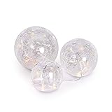 ✔️ GRÖSSE - Große Kugel: 12 cm Durchmesser, mittlere Kugel: 10 cm Durchmesser, kleine Kugel: 8 cm Durchmesser.