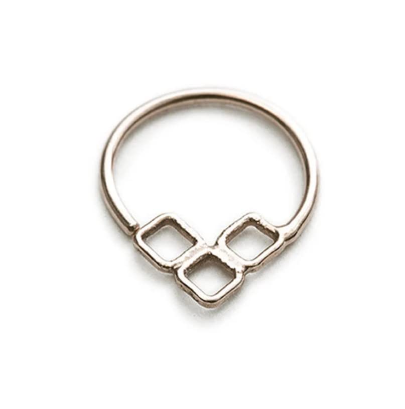 Trendy Nose Ring Cartilage Silver Earring, Geometric Silver Helix, Silver Helix Earring, Silver Helix Ring-image-13