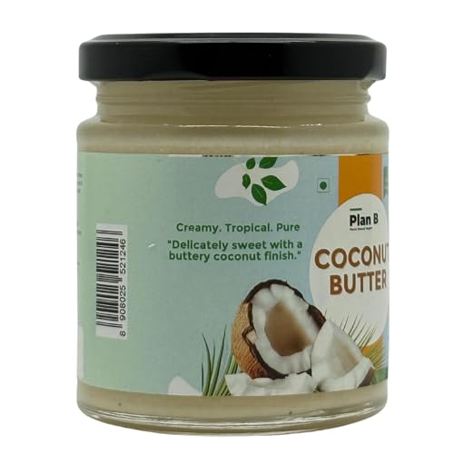 Image of Plan B Pure Coconut Butter 200g | Keto-Friendly, Cold-Pressed, No Added Sugar, Gluten-Free | All-Natural Superfood for Cooking, Baking & Spreads