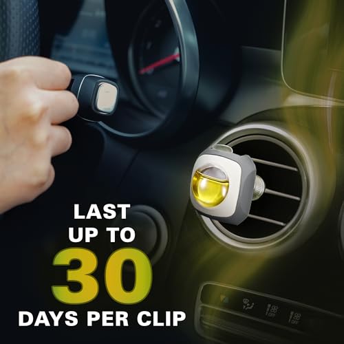 Image of Air Jungles Serene Summer Scent Car Air Freshener Vent Clip 6 Ct | Long Lasting Up to 180 days, Natural Essential Oil, Car Fragrance Accessories for Women and Men, Odor Eliminator, 4 mL Each