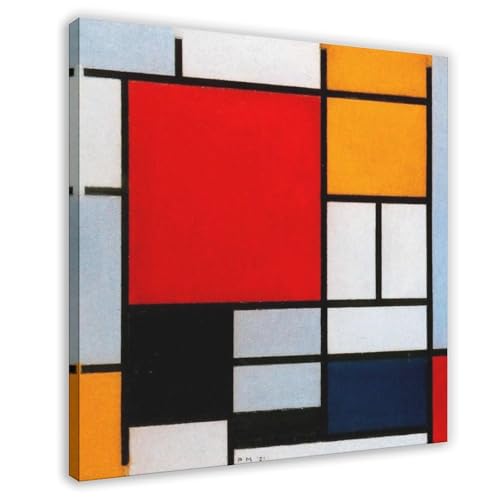 Toile WCYB Composition grand avion de Piet Mondrian décoration murale