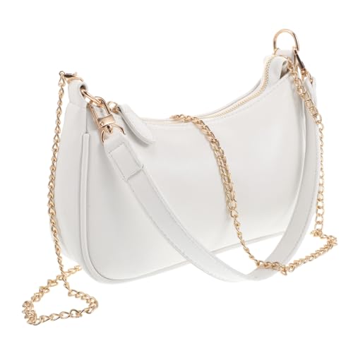 Sac à main cuir PU élégant aux finitions rétro raffinées