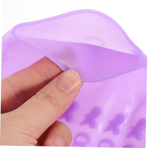 Cubiertas para zapatos antideslizantes SUPVOX, 2 pares, color morado, para niños y adultos, material silicona, impermeables miniatura 6