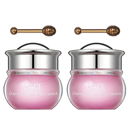 2 Bottles Sakura Lip Balm, Night Repair Deep Moisture And Fade Lip Lines, Rich In Vitamin E & Cherry Blossom Extract Natural Lip Enhancer Care Sleeping Lip Mask #TOP30