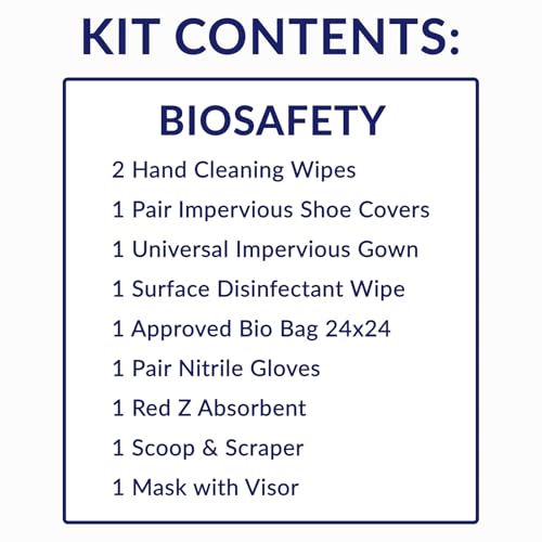 Image of MFASCO Deluxe PPE Bio Cleanup Kit - Complete PPE & Bodily Fluid Clean-Up - Tailored for Workplace, Law Enforcement, Health Care, Nursing Home & First Responder Environments