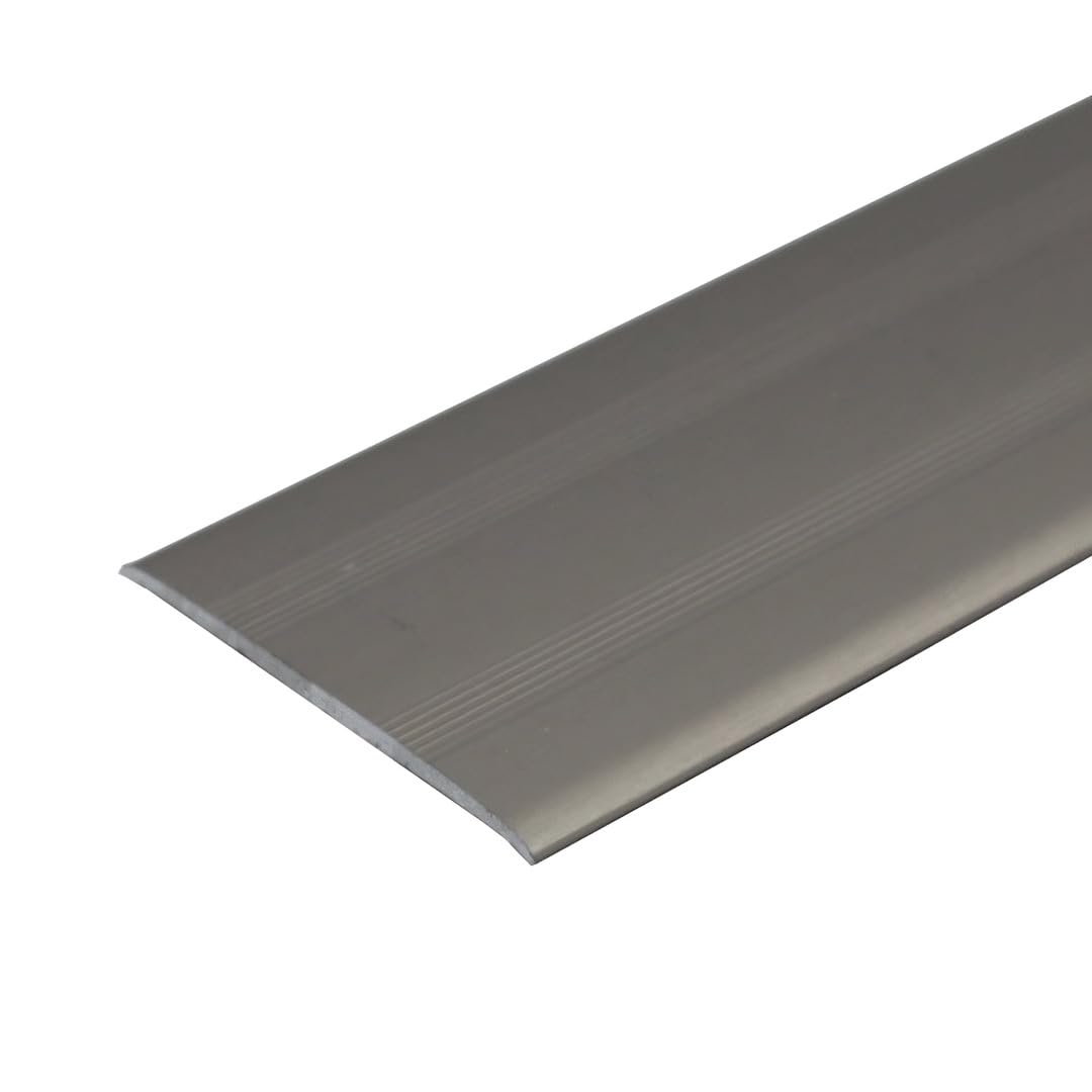 Cayrus A08 35Mm Anodised Aluminium Flat Door Threshold Profile - Inox, 0.93M