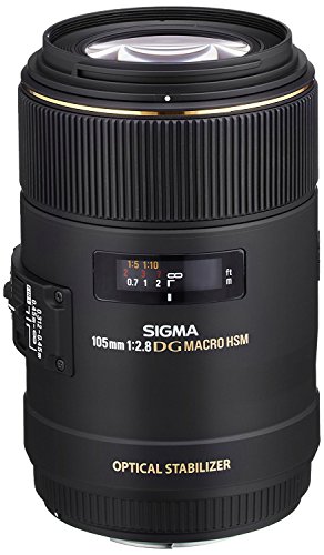Sigma 258306 105mm F2.8 EX DG OS HSM Macro Lens for Nikon DSLR Camera