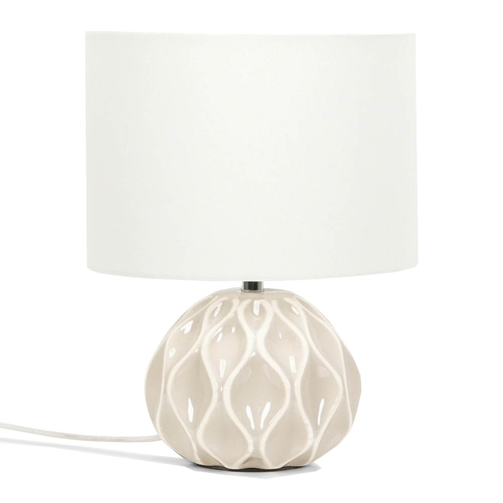 Valuelights Natural Luca Ceramic Table Lamp