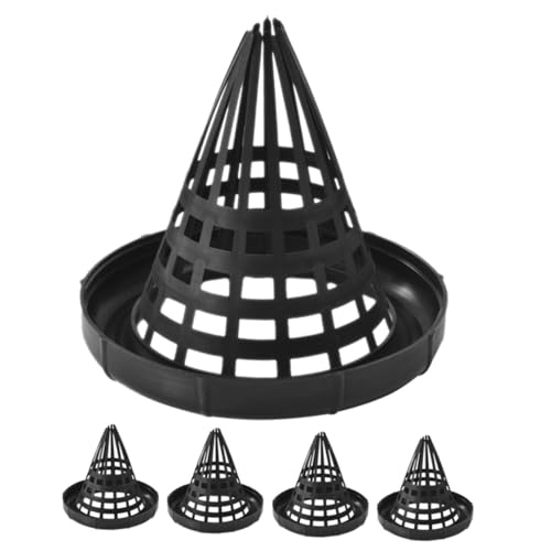 Mipcase 6pcs EEL Trap Lid EEL Cage Lids Reusable Plastic Fishing Trap Cover Minnow Shrimp