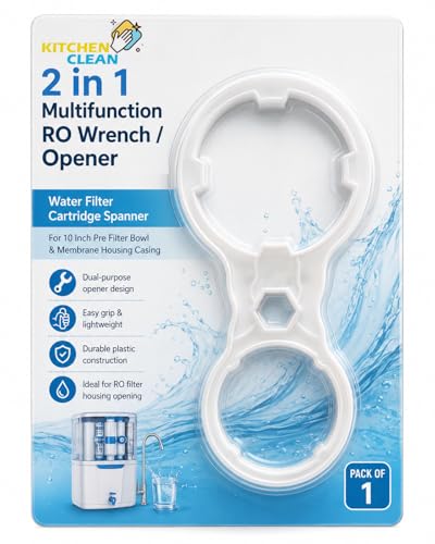 Image of Kitchen Clean 2 in 1 Multifunction RO Wrench /Opener | Water Filter Cartridge Spanner | 10 Inch Pre Filter Bowl and Membrane Housing Casing Water Purifier - Pack of 1