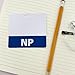 NP Badge Buddy Horizontal Navy Blue Heavy Duty 1 Pc - Spill & Tear Proof Cards - 2 Sided USA Printed Quick Role Identifier ID Tag Backer by BadgeZoo