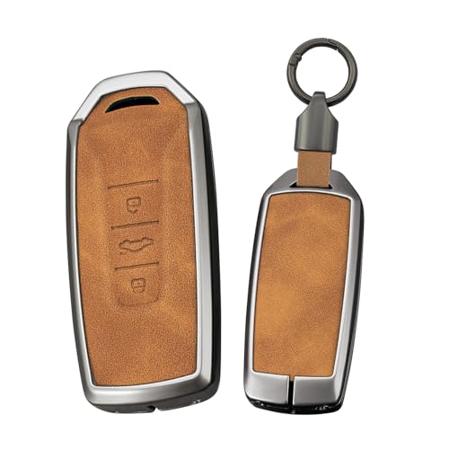 Coque de clé VW Touareg 2018-2023 marron avec 3 boutons