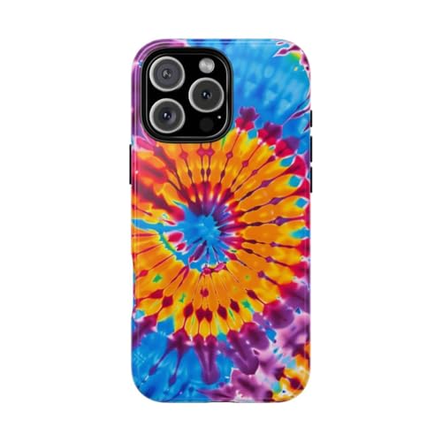 Coque iPhone 16 Pro Max tie-dye bleu pour sublimer vos looks d été