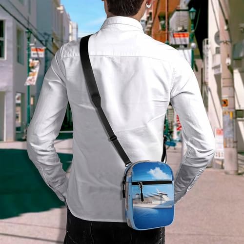 Personalized Small Crossbody Bag Water Resistant Messenger Bags Mini Cruise Ship Printing SlingBag For Men Women4