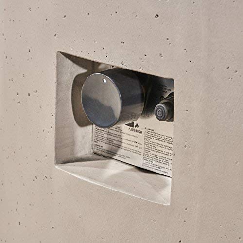 Leo Outdoor 31" Round Light Weight Concrete Propane Burning Fire Pit, Light Gray #TOP5