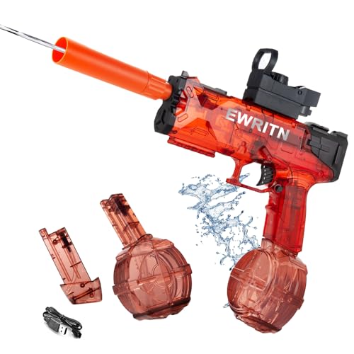 Electric Water Gun for Adults & Kids,Automatic Water Gun for Summer Beach Party Up to 36 FT Range Super One-Button Boys Gift
