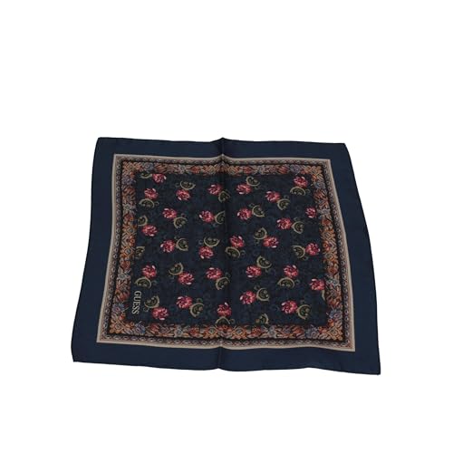 Guess Pañuelo cuadrado pequeño azul para hombre AM9004SIL03, turquesa, Talla única