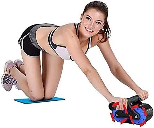Miniatura 7 de Rueda enrollable AB para ejercicio abdominal, equipo de entrenamiento central con asistencia automática de rebote y resortes de resistencia, equipo