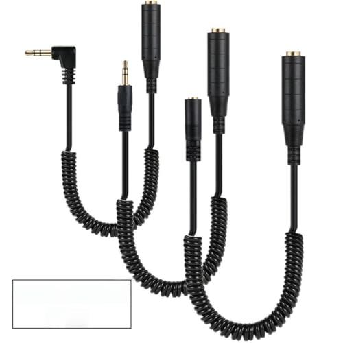 For Spring-loaded 3.5mm to 6.35mm male to female adapter cable for TRS TS 3.5 to 6.35 male to female audio cable connector