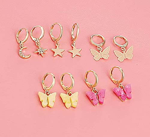 Image of Shining Diva Fashion Stylish Combo Metal Earrings for Women and Girls