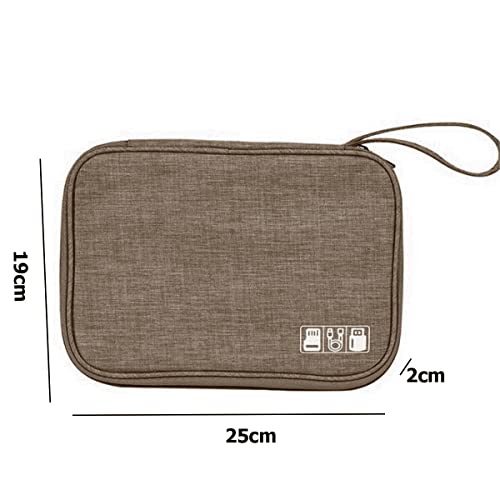 DoraPaz Electronics Accessories Bag, Digital Gadget Organizer Case, Waterproof Travel Gear Storage Carrying Sleeve Pouch for Cable, USB, Earphones, Portable Hard Drives, Power Banks (Gray) 5 41Xjg2zOdVL