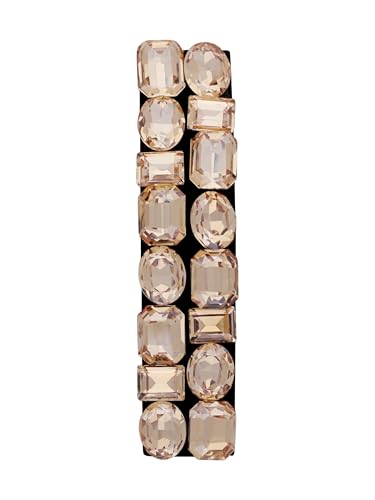 Pince à cheveux en strass géométrique MINACHI, l'accessoire de luxe discret pour femme