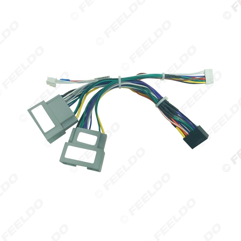 Car for Audio Wiring Harness with Canbus Box for Dodge Ram for Jeep Cherokee Wrangler 16pin DVD Stereo Installation Wire Adapter - (Color Name: CANBUS Box Harness)