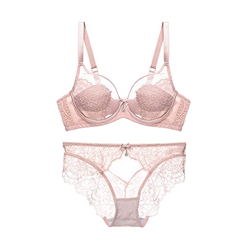 Ensemble sous-vêtements transparents armatures WENJUN galbe naturel 75D