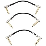 BOSS パッチケーブル 【10cm×3本パック】 BPC-4-3 長さ10cm LL型プラグ 省スペース 24K 金メッキコネクター エフェクター エフェクトボード