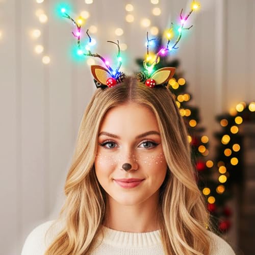 Barrettes à cheveux LED de Noël pour briller lors du réveillon en famille - 4