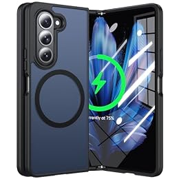 NJROW Magnetic for Samsung Galaxy Z Fold 5 Case Compatible with MagSafe