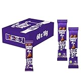 Dairy Milk Little Bar Chocolate Bar 18g - 96 Calories Per Bar- Deliciously Creamy Milk chocolate (60 x Bars (Full box))