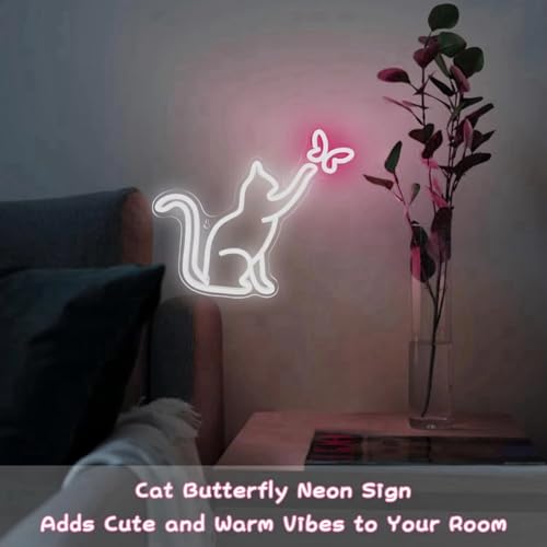 Lumière LED panneau chat interrupteur variable décoration chambre - 6