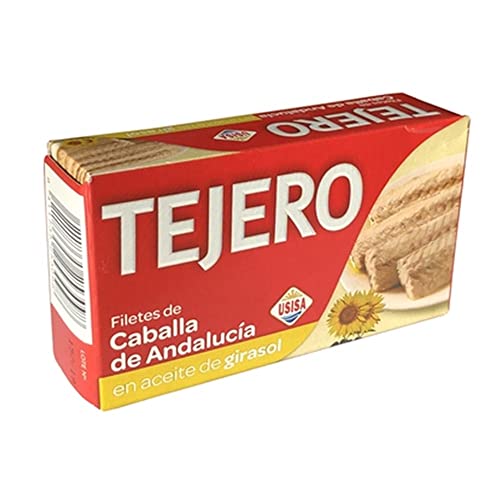 Pack 10 uds. Tejero Filetes De Caballa De Andalucía En Aceite De Girasol - 80 gr.