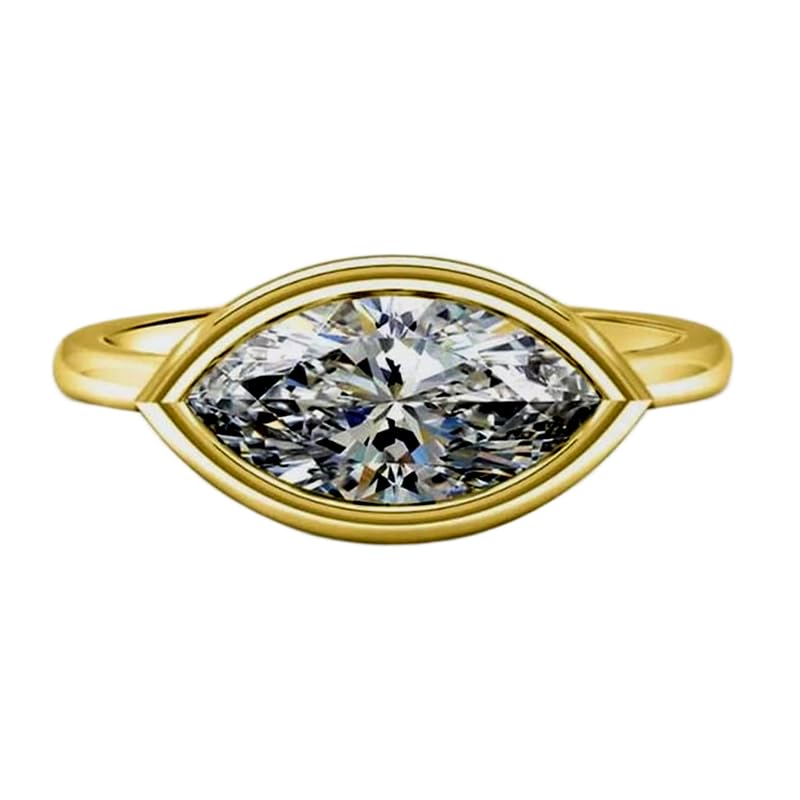 Bague solitaire moissanite argent 925 l'éclat éternel sans ternir LK_DHR_0423