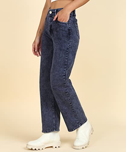 Image of Glossia Women Baggy Jeans || Women Jeans Pant || Baggy Jean's for Women's High Waist || Straight Jean's for Women's || Ladies Jean,s for Woman || Loose Jean,s for Woman Stylish (B0DGG76VYW)