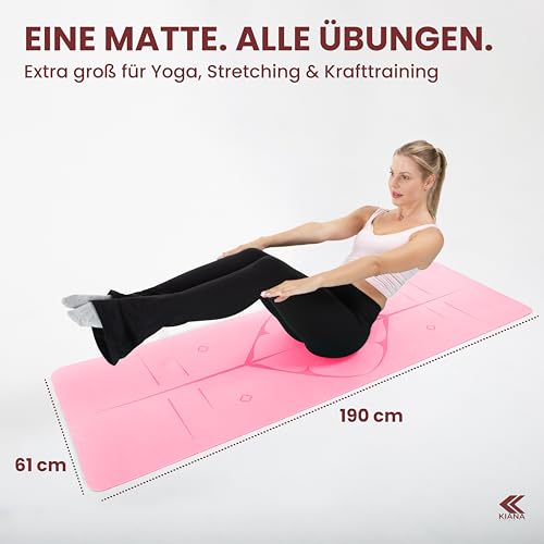 KIANA-SPORTS-Yoga-Matte--Rutschfeste-Sportmatte-in-Deutschland-entwickelt--2-Komfort-Dicken--Formstabile-Yogamatte-Gymnastikmatte--Ideale-Fitnessmatte-fur-Yoga-Pilates-zuhause-oder-im-Studio | Dealmeister.io Alt tag für bilder post titel
