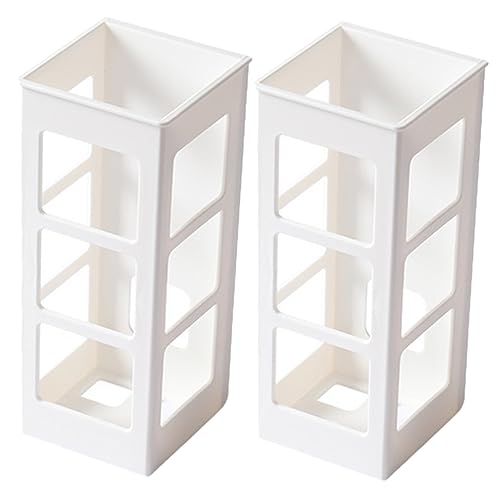 Ciieeo Blow Dryer Brush Holder Wall Mount Hair Tool Rack White Bathroom Organizer