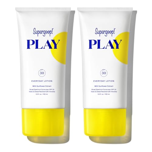 Supergoop! PLAY Everyday SPF 30 Lotion - 5.5 oz, Pack of 2 - Broad Spectrum Body & Face Sunscreen -...