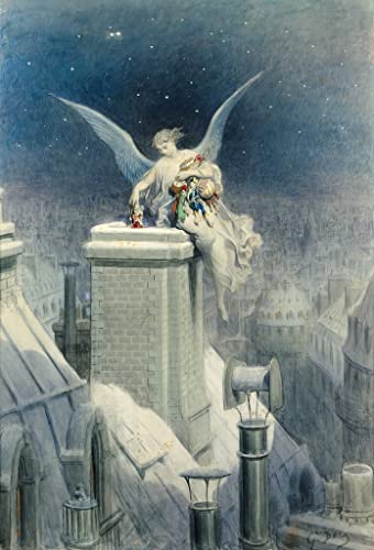 Poster Gustave Doré Réveillon de Noël habillage mural salon 60x90