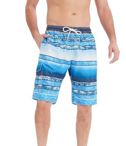 Srnede Mens Swim Trunks Swim Shorts Swimwear Bathing Suits Quick Dry with Mesh Lining
