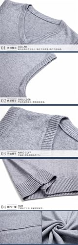 Dcvmvmn Men's Casual Sweater Vest Autumn And Winter Warm And Comfortable Vest2