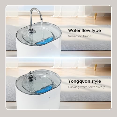 Fuente de agua automática para gatos 2.2L AIMIGU miniatura 2