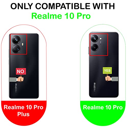 Image of A rtistque Frosted Translucent Back Cover Case for Realme 10 Pro 5G | Electroplated Chrome Ring | Raised Camera Edges for Protection | Smooth Sides TPU - Green