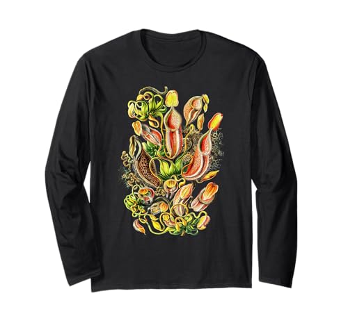Carnivorous Plant Vintage Botanical Pitcher Plants Long Sleeve T-Shirt