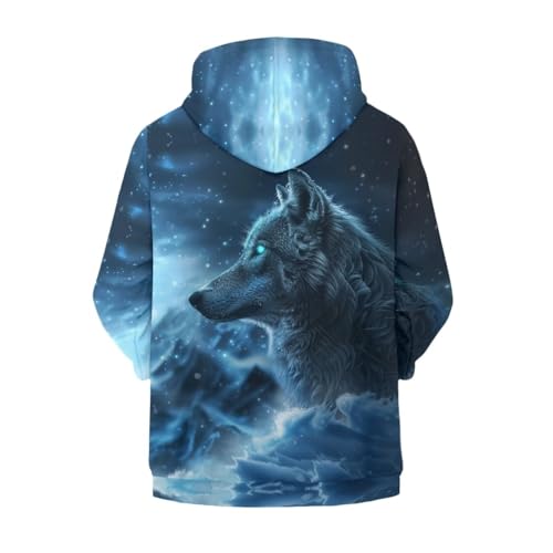 Zip up Hoodies for Boys Casual Loose Kangaroo Pocket2